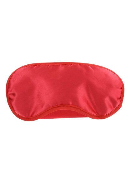 Red satin sleep mask for relaxation and romance accessories