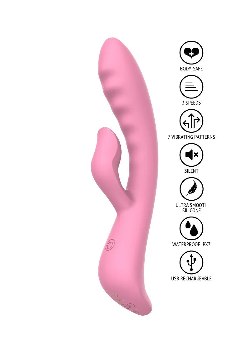 ♀ ToyJoy Fame The Belle Rabbit Vibrator - Happytoys Sexshop: Toys for Feeling Happy & Easy 😊 - Discreet geleverd