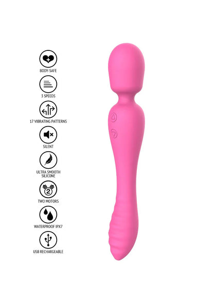 ♀ ToyJoy Fame The Evermore 2-in-1 Massager - Happytoys Sexshop: Toys for Feeling Happy & Easy 😊 - Discreet geleverd