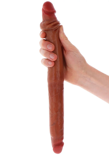 Get Real Silicone Foreskin Double Dong 40 cm by ToyJoy - Happytoys Sexshop: Toys for Feeling Happy & Easy 😊 - Discreet geleverd