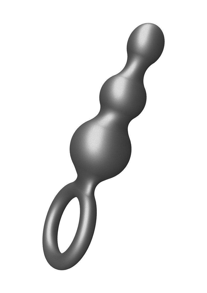 Buttocks The Stuffer 3-Balls Metallic Silicone Plug by ToyJoy - Happytoys Sexshop: Toys for Feeling Happy & Easy 😊 - Discreet geleverd