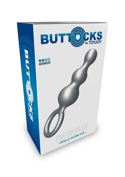 Buttocks The Stuffer 3-Balls Metallic Silicone Plug by ToyJoy - Happytoys Sexshop: Toys for Feeling Happy & Easy 😊 - Discreet geleverd