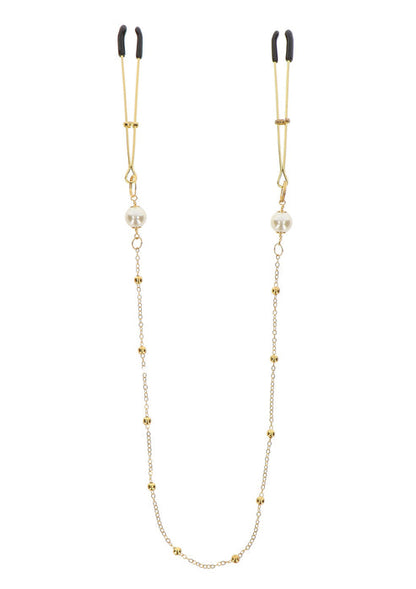 Tweezers Pearl & Deluxe Chain by Taboom Nipple Play