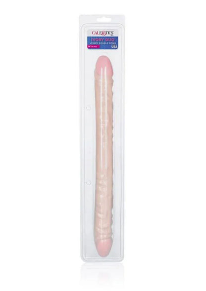 Veined Double Dong 18 inch Light Skin Tone by CalExotics - Happytoys Sexshop: Toys for Feeling Happy & Easy 😊 - Discreet geleverd