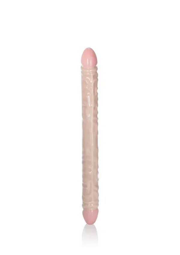 Veined Double Dong 18 inch Light Skin Tone by CalExotics - Happytoys Sexshop: Toys for Feeling Happy & Easy 😊 - Discreet geleverd