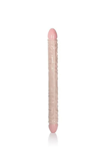 Veined Double Dong 18 inch Light Skin Tone by CalExotics - Happytoys Sexshop: Toys for Feeling Happy & Easy 😊 - Discreet geleverd