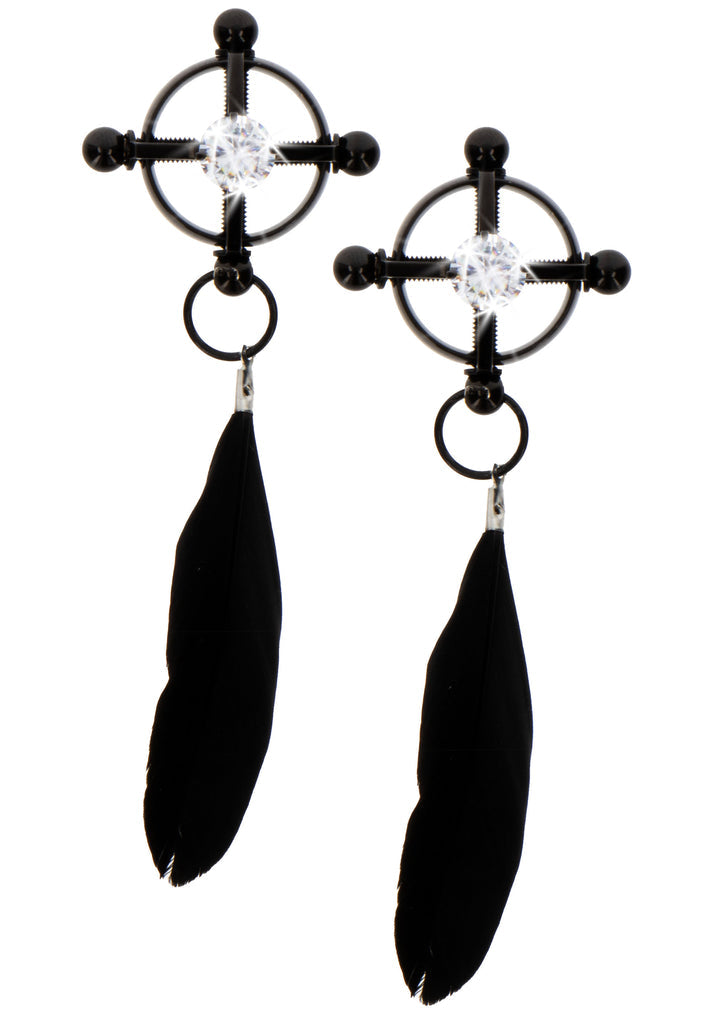 Velvet Feather Clamps by Taboom Nipple Play