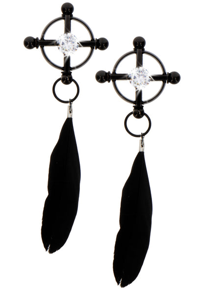 Velvet Feather Clamps by Taboom Nipple Play
