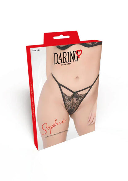 Very sexy embroidered string by Daring Intimates - Happytoys Sexshop: Toys for Feeling Happy & Easy 😊 - Discreet geleverd