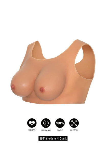 Wearable Breasts Top D Cup by Hidden Desire - Happytoys Sexshop: Toys for Feeling Happy & Easy 😊 - Discreet geleverd