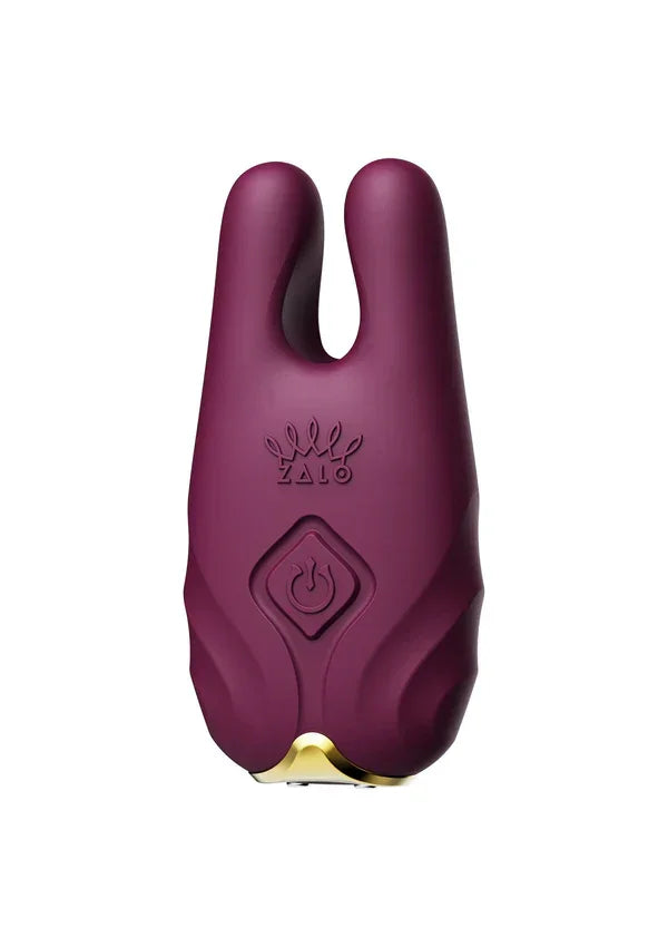 Nave Vibrating Nipple Clamps Purple by Zalo - Happytoys Sexshop: Toys for Feeling Happy & Easy 😊 - Discreet geleverd