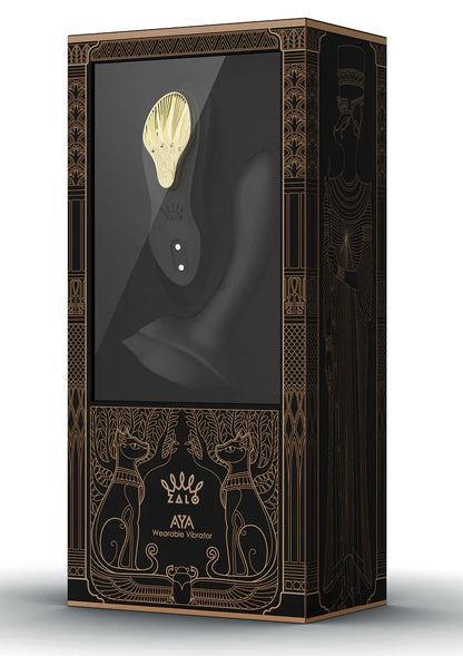 Aya Wearable Vibrator Black by Zalo - Happytoys Sexshop: Toys for Feeling Happy & Easy 😊 - Discreet geleverd