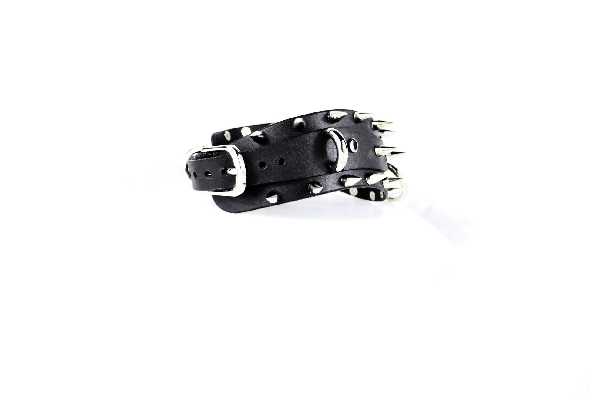 Spiked BDSM Collar – Leather BDSM Choker Gothic Posture Collar - Happytoys Sexshop: online sex shop for Feeling Happy & Easy 😊 - Discreet geleverd