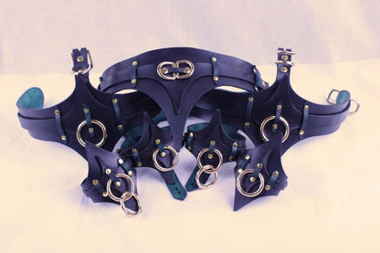Bondage Gear Leather Thigh Harness Cuffs Set for BDSM Play - Happytoys Sexshop: online sex shop for Feeling Happy & Easy 😊 - Discreet geleverd