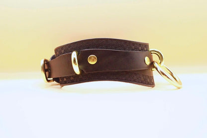 Submissive Collar Leather BDSM Collar - Discreet Submissive Jewelry - Happytoys Sexshop: online sex shop for Feeling Happy & Easy 😊 - Discreet geleverd