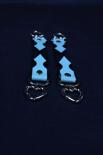 Bondage Gear Connector Straps - Short Medium 4-Way Leather Connectors - Happytoys Sexshop: online sex shop for Feeling Happy & Easy 😊 - Discreet geleverd