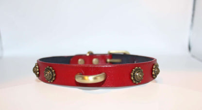 Slave Collar Vintage Leather D-Ring Choker Collar - BDSM Collar