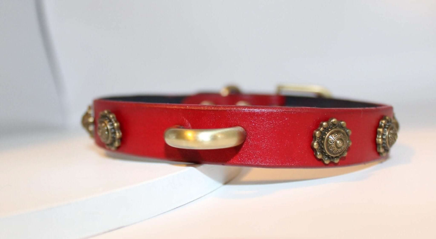 Slave Collar Vintage Leather D-Ring Choker Collar - BDSM Collar