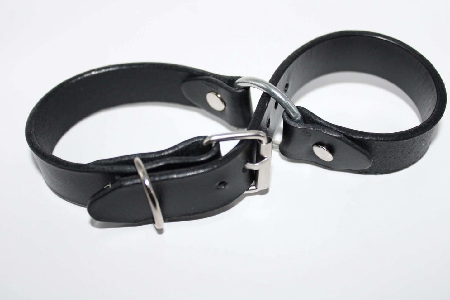 Leather Handcuffs for BDSM Play  Kinky Restraints  Fetish Gear