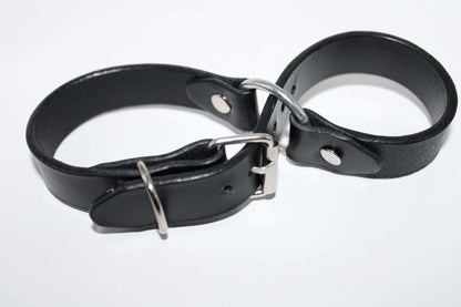 Leather Handcuffs for BDSM Play  Kinky Restraints  Fetish Gear