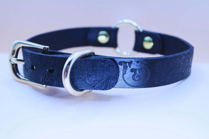 Black Floral BDSM Collar Elegant Sub Design - Happytoys Sexshop: online sex shop for Feeling Happy & Easy 😊 - Discreet geleverd