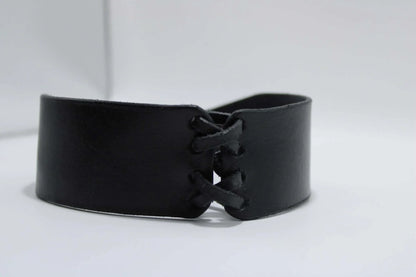 Leather Choker Collar for BDSM Roleplay and Fetish Wear - Happytoys Sexshop: online sex shop for Feeling Happy & Easy 😊 - Discreet geleverd