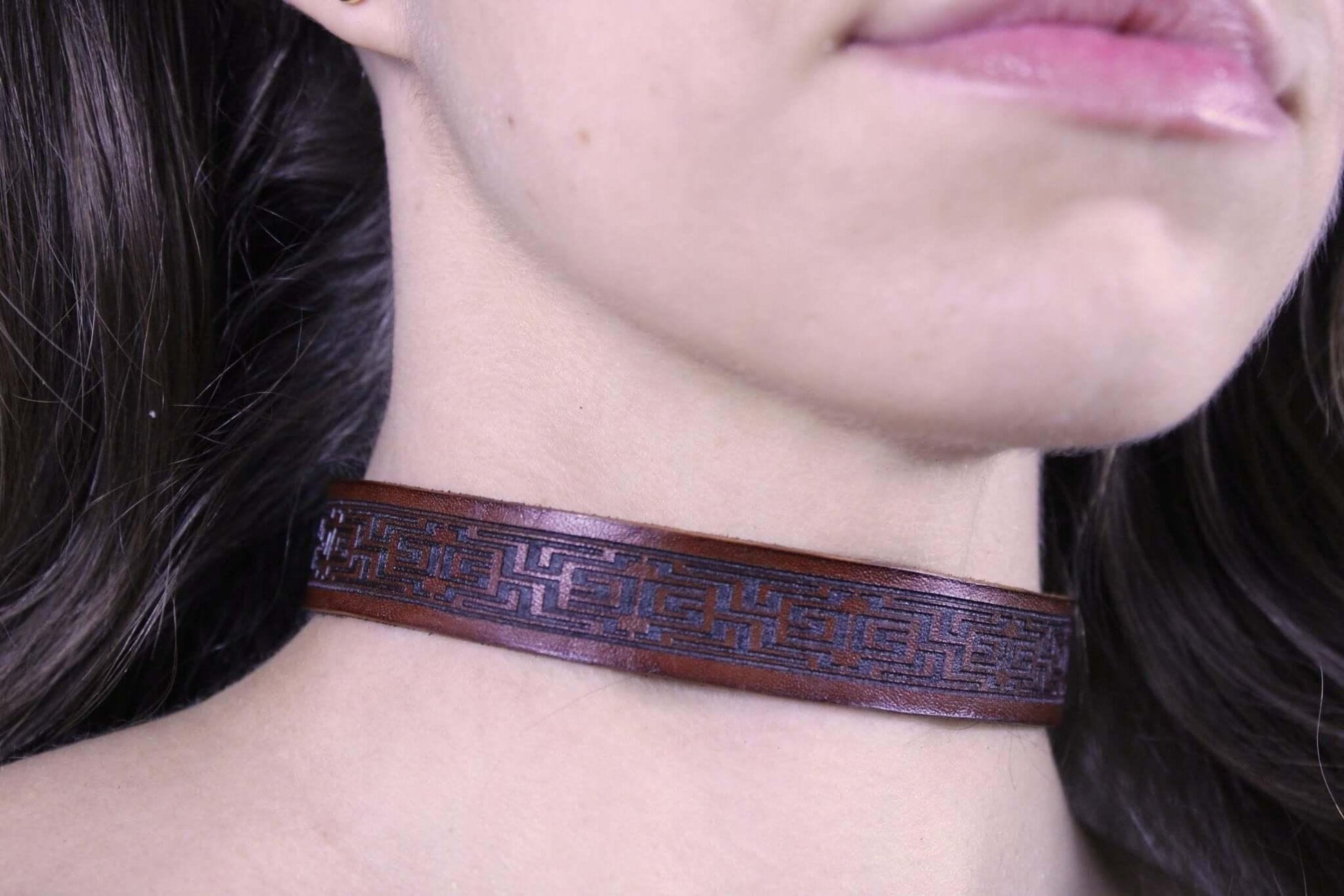 Leather Choker Jewelry For Daywear for Elegant Daywear - Happytoys Sexshop: online sex shop for Feeling Happy & Easy 😊 - Discreet geleverd