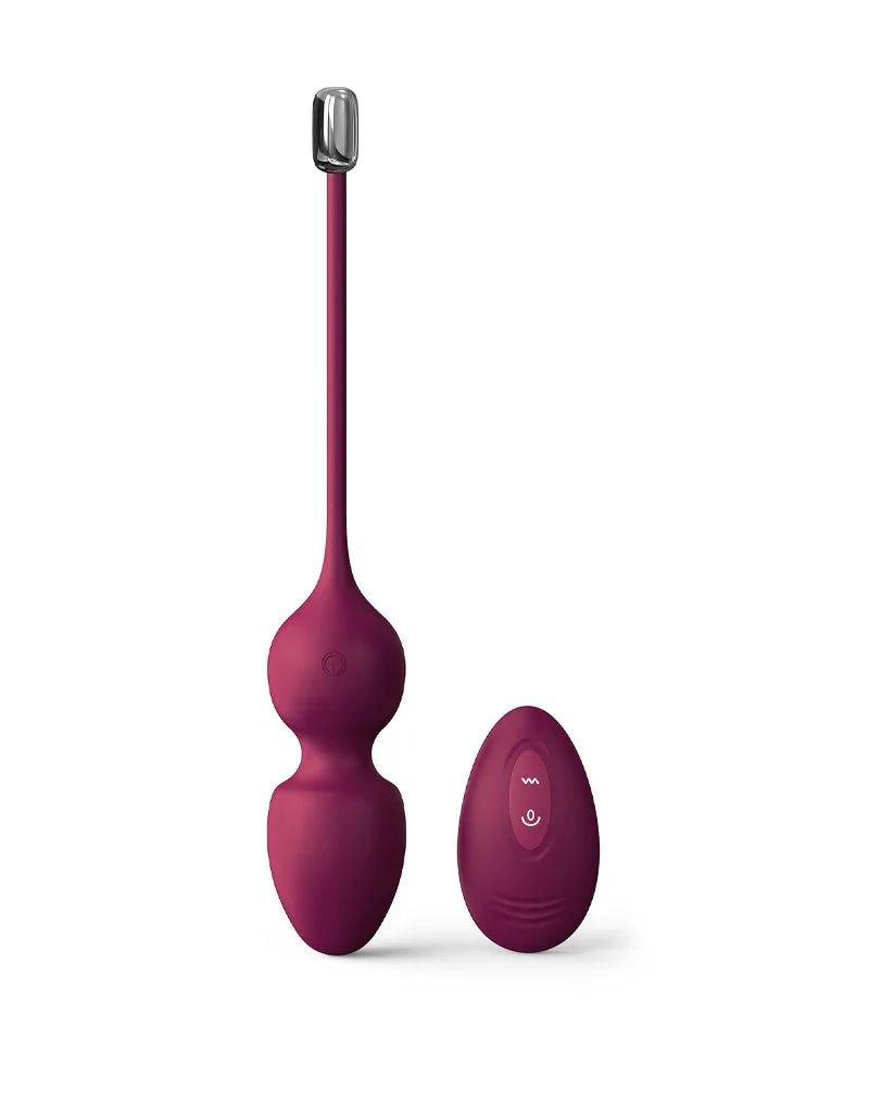 Dorcel - Love Balls - Vibrerende Kegel Balletjes met Afstandsbediening - Plum - Happytoys Sexshop: Toys for Feeling Happy & Easy 😊 - Discreet geleverd