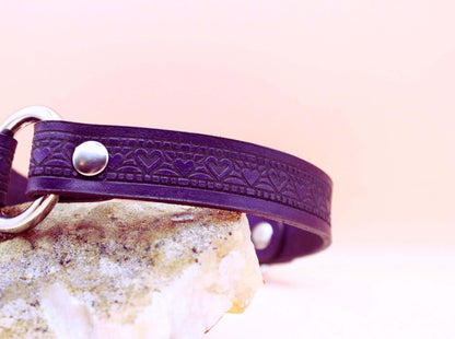 Elegant Leather BDSM Collar Day Collar for Submissive Bondage - Happytoys Sexshop: online sex shop for Feeling Happy & Easy 😊 - Discreet geleverd