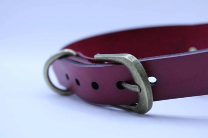 Handcrafted Leather BDSM Collar Elegant Choker For Submissive Play - Happytoys Sexshop: online sex shop for Feeling Happy & Easy 😊 - Discreet geleverd