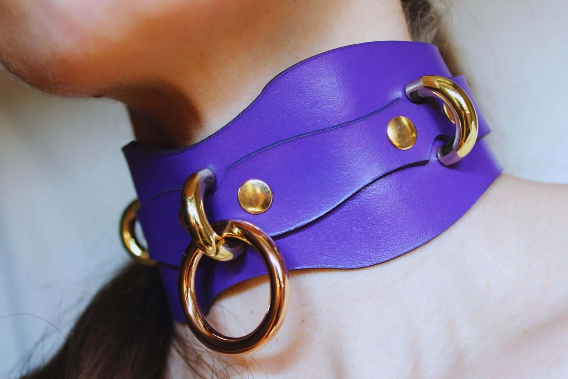 Premium BDSM Collar Submissive Collar Elegant Bondage Accessory - Happytoys Sexshop: online sex shop for Feeling Happy & Easy 😊 - Discreet geleverd