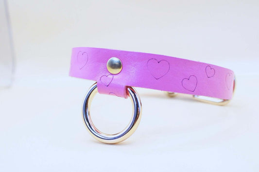 BDSM Collar with Heart for Playful BDSM Bondage and Power Exchange