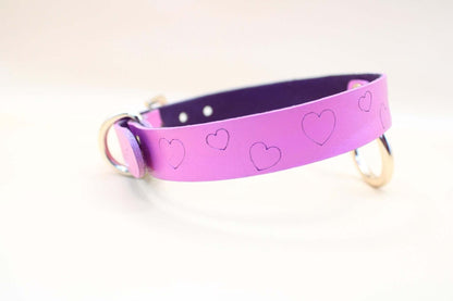 BDSM Collar with Heart for Playful BDSM Bondage and Power Exchange