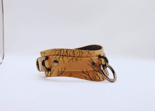 Submissive Collar Leather | Discreet Elegant Day Collar Jewelry