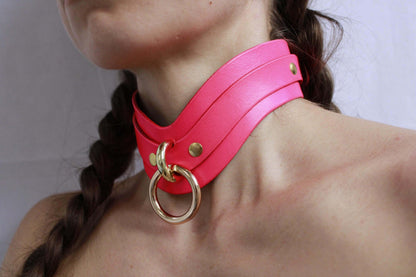 BDSM Day Collar Elegant Leather Choker for Discreet Submissive Play - Happytoys Sexshop: online sex shop for Feeling Happy & Easy 😊 - Discreet geleverd