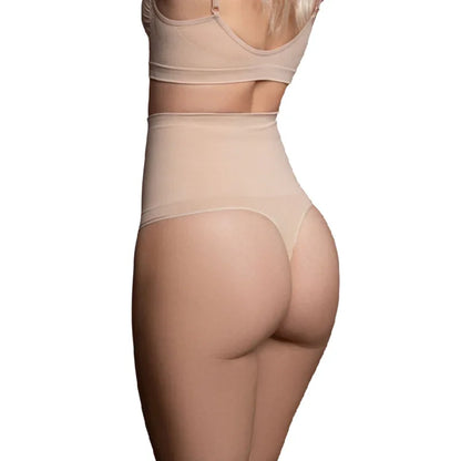 BYE-BRA - THONG STYLE SEAMLESS GIRDLE BEIGE SIZE S - Happytoys Sexshop: online sex shop for Feeling Happy & Easy 😊 - Discreet geleverd