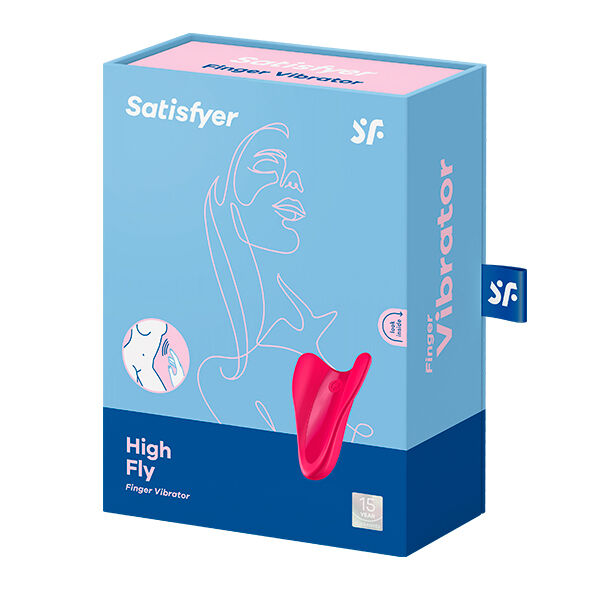 SATISFYER - HIGH FLY FINGER VIBRATOR FUCHSIA - Happytoys Sexshop: online sex shop for Feeling Happy & Easy 😊 - Discreet geleverd