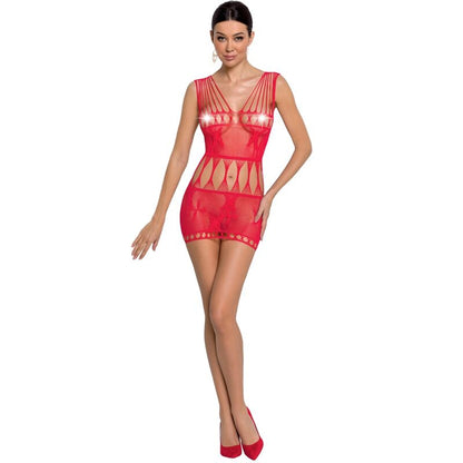 PASSION - WOMAN BS090 RED BODYSTOCKING ONE SIZE - Happytoys Sexshop: online sex shop for Feeling Happy & Easy 😊 - Discreet geleverd