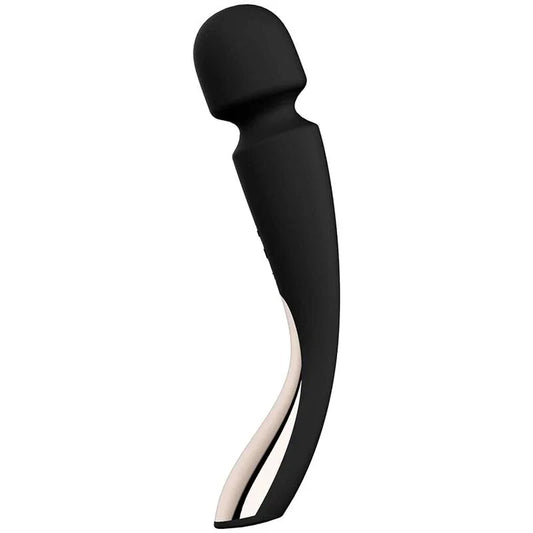 LELO - SMART MEDIUM WAND 2 BLACK MASSAGER - Happytoys Sexshop: online sex shop for Feeling Happy & Easy 😊 - Discreet geleverd
