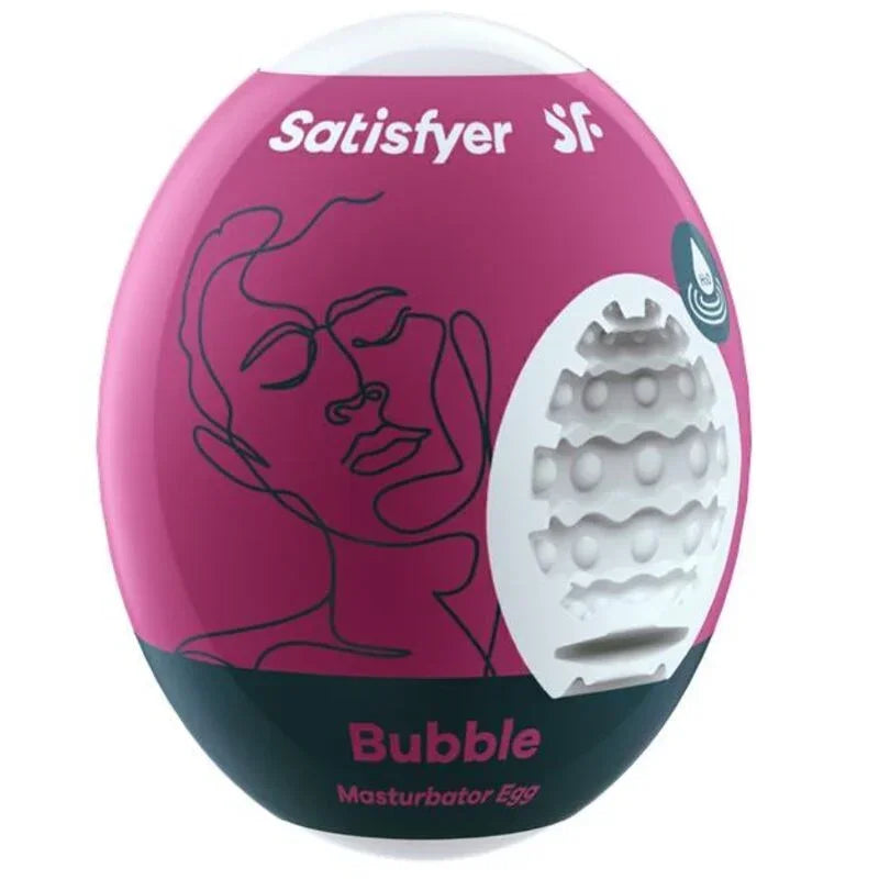 SATISFYER - BUBBLE MASTURBATOR EGG - Happytoys Sexshop: online sex shop for Feeling Happy & Easy 😊 - Discreet geleverd