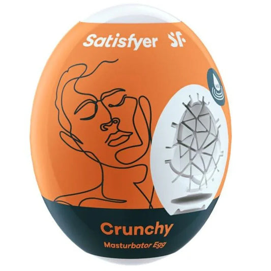SATISFYER - CRUNCHY MASTURBATOR EGG - Happytoys Sexshop: online sex shop for Feeling Happy & Easy 😊 - Discreet geleverd