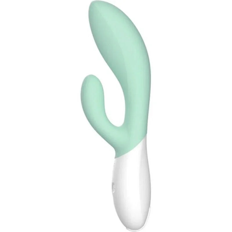 LELO - INA 3 GREEN RABBIT VIBRATOR LUXURY SEAWEED - Happytoys Sexshop: online sex shop for Feeling Happy & Easy 😊 - Discreet geleverd