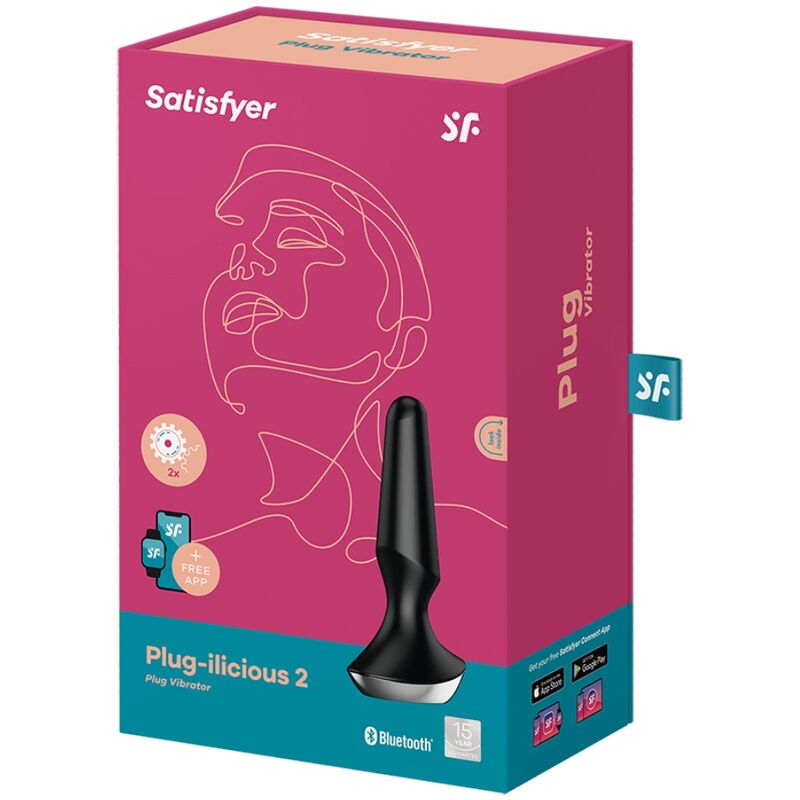SATISFYER - PLUG ILICIOUS 2 PLUG VIBRATOR BLACK - Happytoys Sexshop: online sex shop for Feeling Happy & Easy 😊 - Discreet geleverd