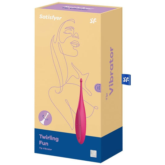 SATISFYER - TWIRLING FUN TIP VIBRATOR PINK - Happytoys Sexshop: online sex shop for Feeling Happy & Easy 😊 - Discreet geleverd