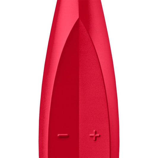 SATISFYER - TWIRLING FUN TIP VIBRATOR RED - Happytoys Sexshop: online sex shop for Feeling Happy & Easy 😊 - Discreet geleverd