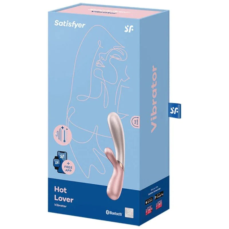 SATISFYER - HOT LOVER VIBRATOR ROSE & BEIGE - Happytoys Sexshop: online sex shop for Feeling Happy & Easy 😊 - Discreet geleverd