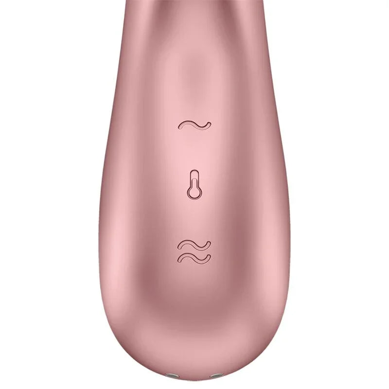 SATISFYER - HOT LOVER VIBRATOR ROSE & BEIGE - Happytoys Sexshop: online sex shop for Feeling Happy & Easy 😊 - Discreet geleverd