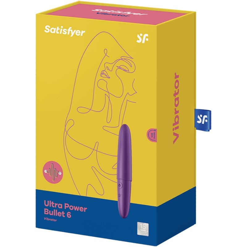 SATISFYER - ULTRA POWER BULLET 6 PURPLE - Happytoys Sexshop: online sex shop for Feeling Happy & Easy 😊 - Discreet geleverd