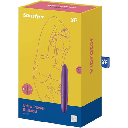 SATISFYER - ULTRA POWER BULLET 6 PURPLE - Happytoys Sexshop: online sex shop for Feeling Happy & Easy 😊 - Discreet geleverd