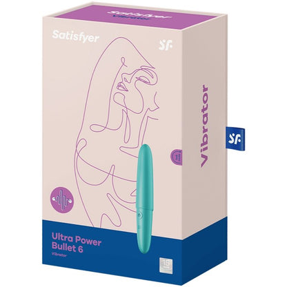 SATISFYER - ULTRA POWER BULLET 6 TURQUOISE - Happytoys Sexshop: online sex shop for Feeling Happy & Easy 😊 - Discreet geleverd